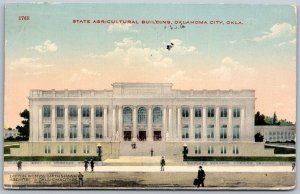 Oklahoma City Oklahoma 1913 Postcard State Agricultural Building