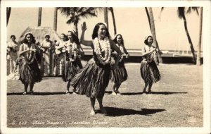 Vintage RPPC Hawaii HI Hawaiian HULA DANCERS DANCING INDIGENOUS CULTURE