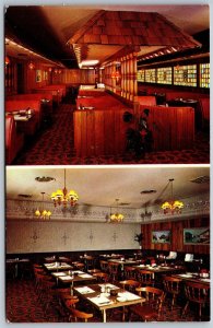 Vtg Fullerton California CA Michael's Inn Restaurant Dining Room View Postcard