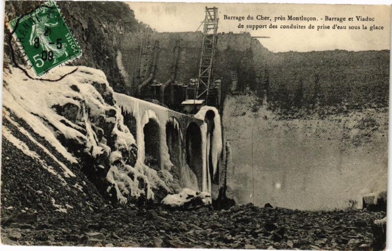 CPA AK Barrage du Cher prés MONTLUCON - Barrage et Viaduc de support (263027)