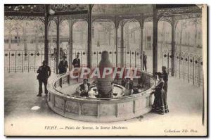 Old Postcard Vichy Cures Palais des Sources The source Ladies