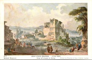 British Museum Painting View Of Licata In Sicily By Jean-Louis DEsprez