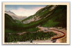 Spiral Tunnels Yoho National Park British Columbia Canada UNP WB Postcard O16