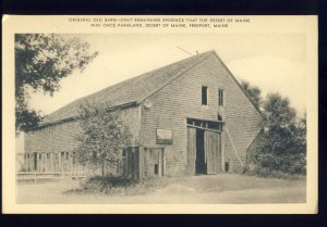 Freeport, Maine/ME Postcard, Desert Of Maine, Original Old Barn