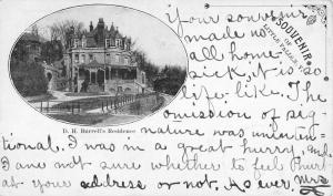 Little Falls New York Burrells Residence Historic Bldg Antique Postcard K61704