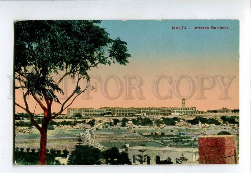 3078953 MALTA Imtarsa Barracks Vintage colorful PC