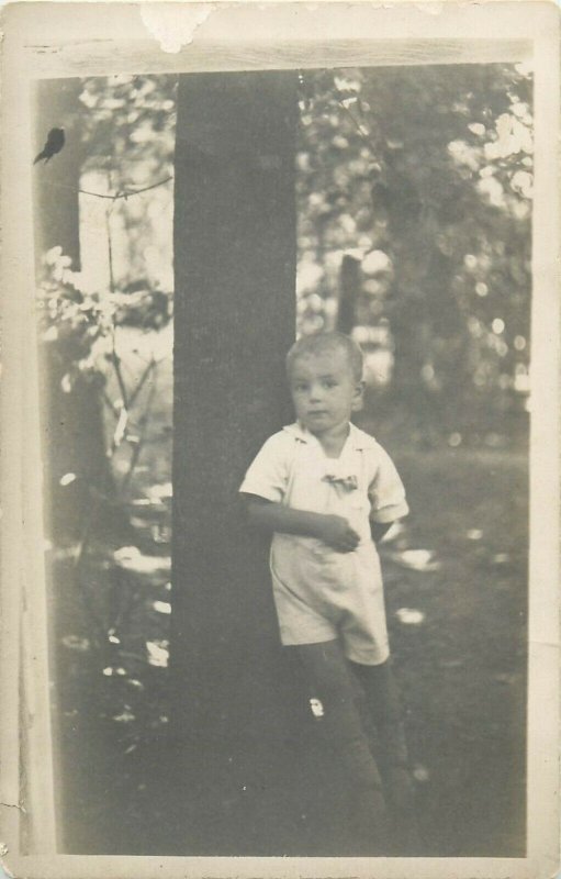 Photo postcard portrait of a boy dated 1935 Cernauti Czernowitz