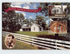 Postcard Jesse James Country, Kearney, Missouri