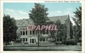 Postcard Old Carnegie Library Oberlin College Oberlin Ohio