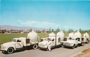 1950s Search Light Advertising Trucks Manley Commercial Postcard 22-10126