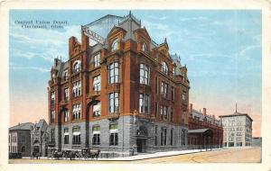 Cincinnati Ohio c1915 Postcard Central Union Depot