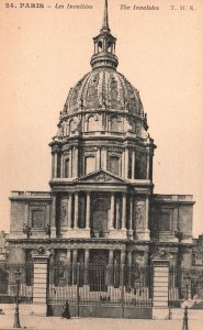 Vintage Postcard 1910's Les Invalides Napoleon Tomb Paris Army Museum France FR