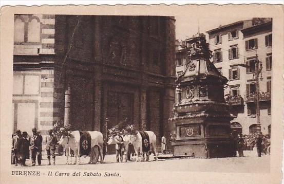 Italy Firenze Il Carro del Sabato Santo