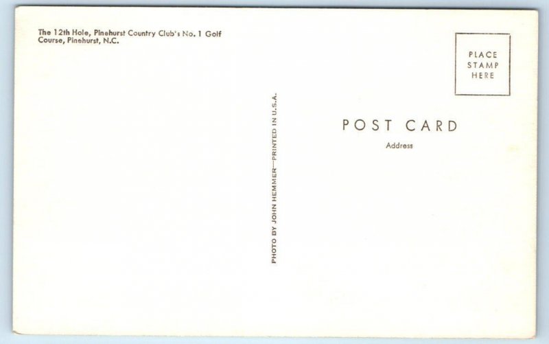 PINEHURST, NC North Carolina ~ LADIES Playing GOLF on #1 Course c1940s Postcard