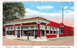 CHATTANOOGA, TN Tennessee  KELLEY & POWELL Cleaners & Dyers  c1940's Postcard