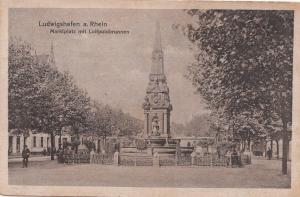 B80287 ludwigshafen a rhein marktplatz  germany front/back image