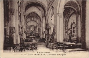 CPA CUNLHAT Interieur de l'Eglise (1252940)