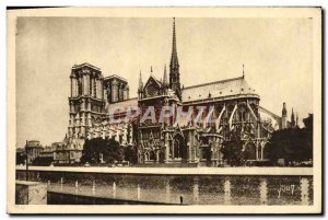 Old Postcard Paris Strolling Notre Dame View of & # 39Ensemble