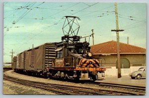 Vintage Railroad Train Locomotive Postcard - Sacramento Northern 654