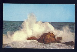 Scituate, Massachusetts/MA Postcard, Rocks & Pounding Surf