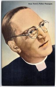 postcard NE - Boys Town's Father Flanagan portrait