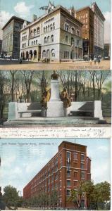 NY   SYRACUSE   3 different POSTCARDS postcard