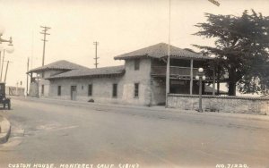 RPPC Custom House MONTEREY California c1910s Vintage Photo Postcard