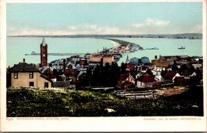 Postcard Overview of Minnesota Point in Duluth, Minnesota