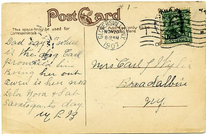 The United States Hotel - Saratoga NY, New York - pm 1907 - DB