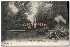 Old Postcard Sens Square Jean Cousin The beautiful marble statue of the famou...