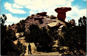 Vtg Santa Fe New Mexico NM Rock Camel Chrome View Postcard