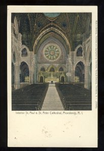 Providence, Rhode Island/RI Postcard, Interior,  St Peter & St Paul Cathedral