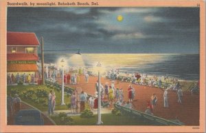 Postcard Boardwalk by Moonlight  Rehoboth Beach DE