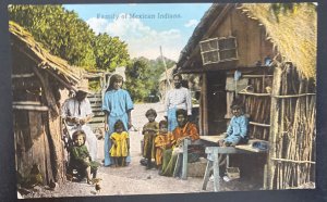 Mint Mexico Color Picture Postcard Family Of Mexican Indians