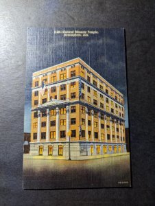 Mint USA Postcard Colored Masonic Temple Birmingham AL Alabama