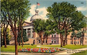 Vintage New Mexico Postcard - Santa Fe - State Capitol Building