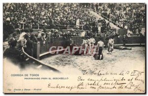 Old Postcard Bullfight Bullfight Preparando para el descabello