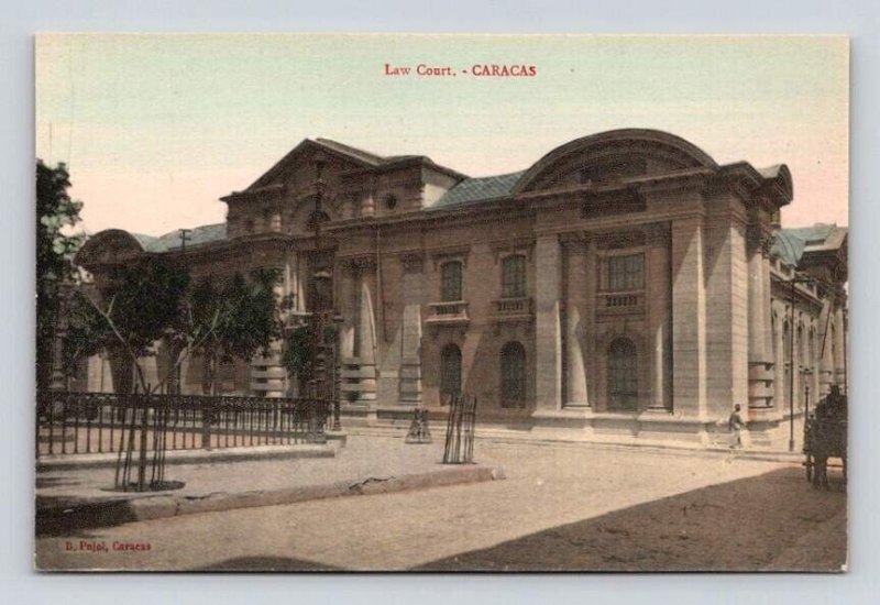 Caracas Venezuela Law Court Early Postcard