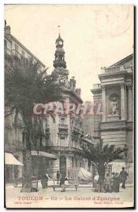 Old Postcard Bank Caisse d & # 39Epargne Toulon