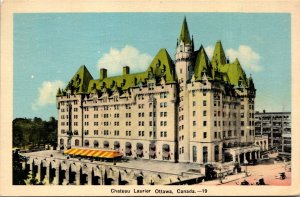 VINTAGE POSTCARD CHATEAU LAURIER HOTEL AT OTTAWA CANADA MAILED APRIL 1939
