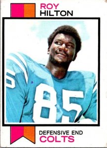 1973 Topps Football Card Roy Hilton Baltimore Colts sk2450