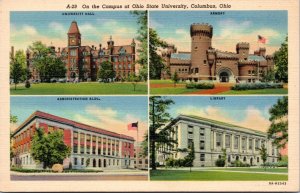 Postcard OH Columbus On the Campus at Ohio State University