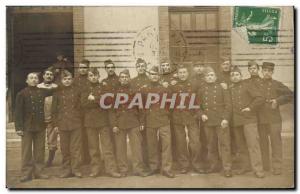 PHOTO CARD Army Soldiers Paris