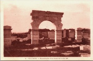 Morocco Volubilis Reconstitution d'un Arcade de la Cote Vintage Postcard C147