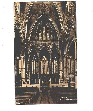 Harvey's Real Photo Series, Interior, St Mary;s Church Andover, England