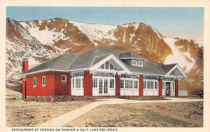 Corona Colorado Shelter Pavilion Restaurant Vintage Postcard AA111313