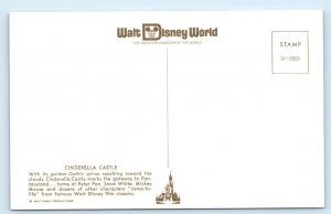 WALT DISNEY WORLD Cinderella Castle FLORIDA Postcard