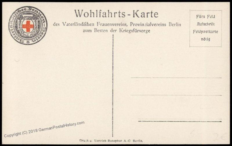 Germany WWI Red Cross General von Emich Artist Signed  RPPC 77356