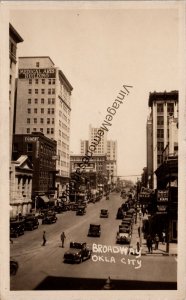 Broadway Oklahoma City Real Photo Postcard PC279