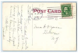 1913 The Huron From Waterworks Lake River Groves Ann Arbor Michigan MI Postcard